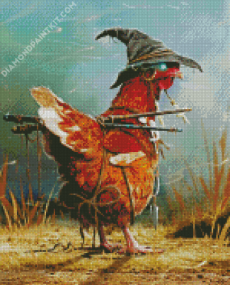 Witch Chicken diamond painting