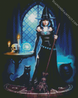 Witch diamond painting