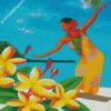 Woman With Lei diamond painting