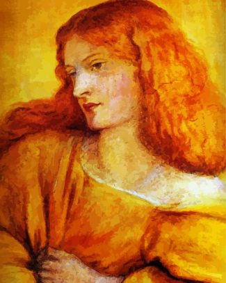 Woman In Yellow Rossetti diamond painting