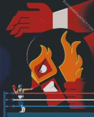 Wrestling Art diamond painting