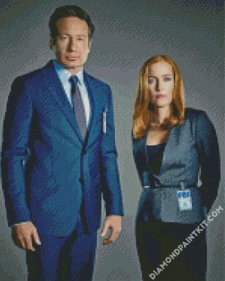 X Files Movie Characters diamond painting