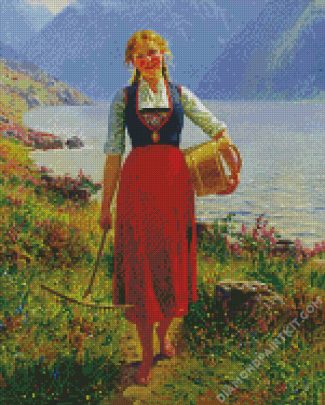 Young Norwegian Girl diamond painting