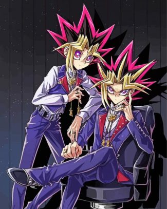 Yu Gi Oh Manga Characters diamond painting