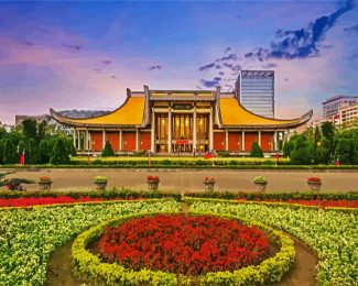 Zhongshan Memorial Hall Taipei Taiwan diamond painting