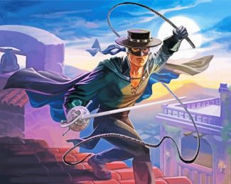 Zorro Hero diamond painting