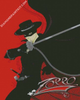 Zorro Movie diamond painting