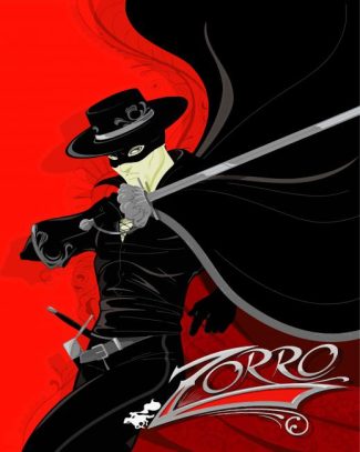 Zorro Movie diamond painting