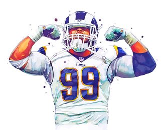 Aaron Donald NFL diamond painting