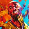 Abstract Kobe Bryant diamond painting