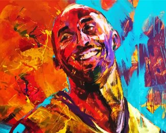 Abstract Kobe Bryant diamond painting