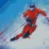 Abstract Skier diamond painting