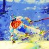 Abstract Snow Skiing diamond painting