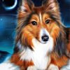 Adorable Sheltie diamond painting