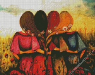 Aestehtic Sisters diamond painting