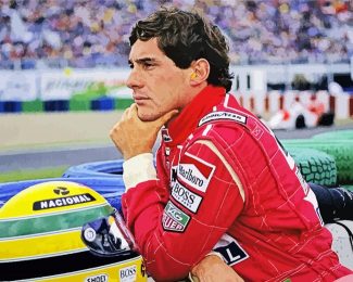 Aesthetic Ayrton Senna diamond painting