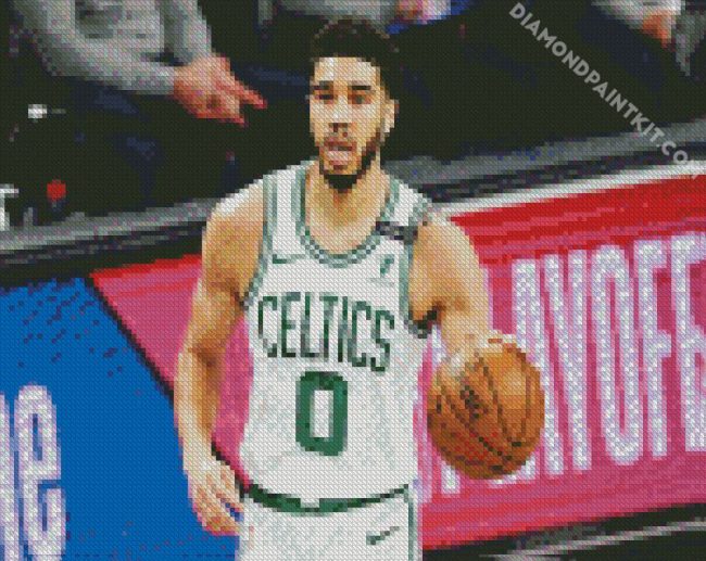 Aesthetic Jayson Tatum diamond painting