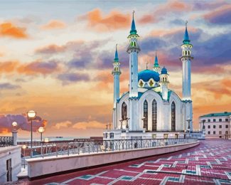 Aesthetic Kul Sharif Mosque Russia diamond painting