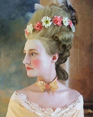 Aesthetic Rococo Lady diamond painting