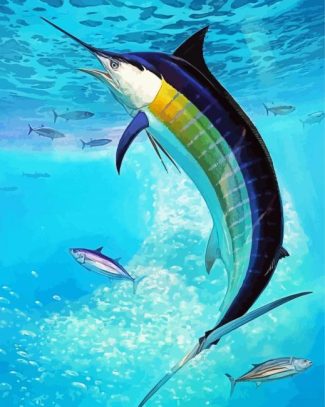 Aesthetic Sailfish diamond painting