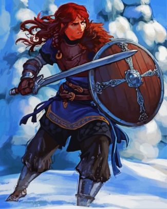 Aesthetic Shieldmaiden Art diamond painting