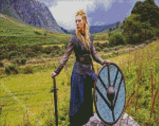 Aesthetic Shieldmaiden diamond painting