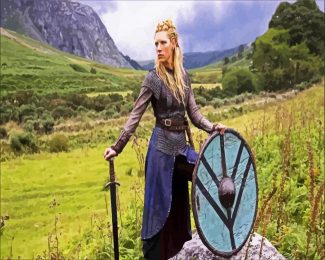 Aesthetic Shieldmaiden diamond painting