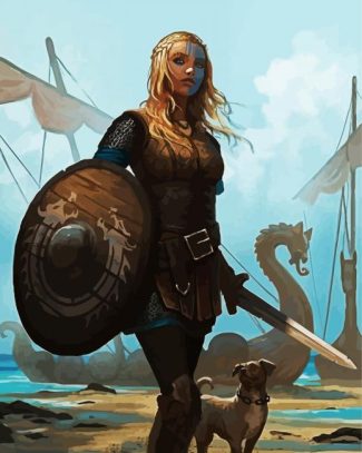 Aesthetic Shielmaiden diamond painting