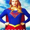 Aesthetic Supergirl diamond painting