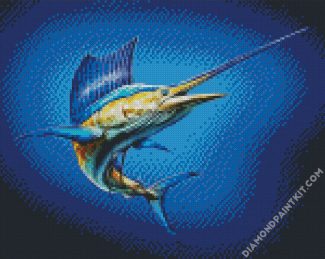 Aesthetic Swordfish diamond painting