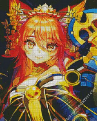 Aesthetic Tamamo No Mae diamond painting