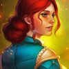 Aesthetic Triss Merigold Witcher diamond painting