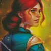 Aesthetic Triss Merigold Witcher diamond painting