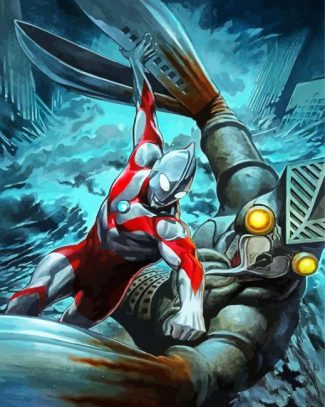 Aesthetic Ultraman Illustration diamond painting