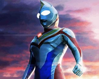 Aesthetic Ultraman diamond painting