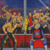 Aesthetic Wrestlers diamond painting