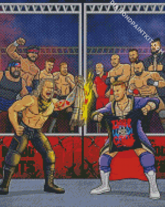 Aesthetic Wrestlers diamond painting