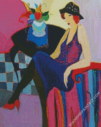 Aesthetic Classy Lady By Tarkay diamond painting