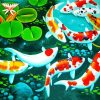 Aesthetic Koi Fish diamond painting