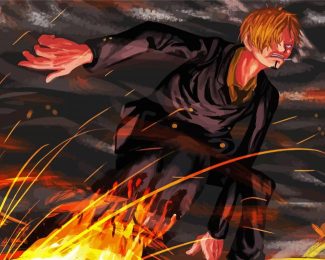 Aesthetic One Piece Vinsmoke Sanji diamond painting