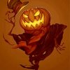 Aesthetic Pumpkin Head Scarecrow diamond painting