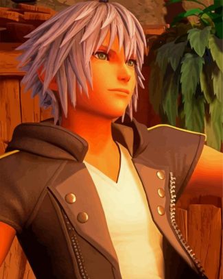 Aesthetic Riku Kingdom Hearts diamond painting