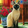 Aesthetic Siamese Kitty diamond painting