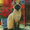 Aesthetic Siamese Kitty diamond painting