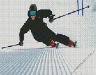 Aesthetic Skier Man diamond painting