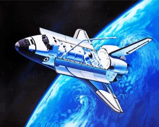 Aesthetic Space Shuttle diamond painting