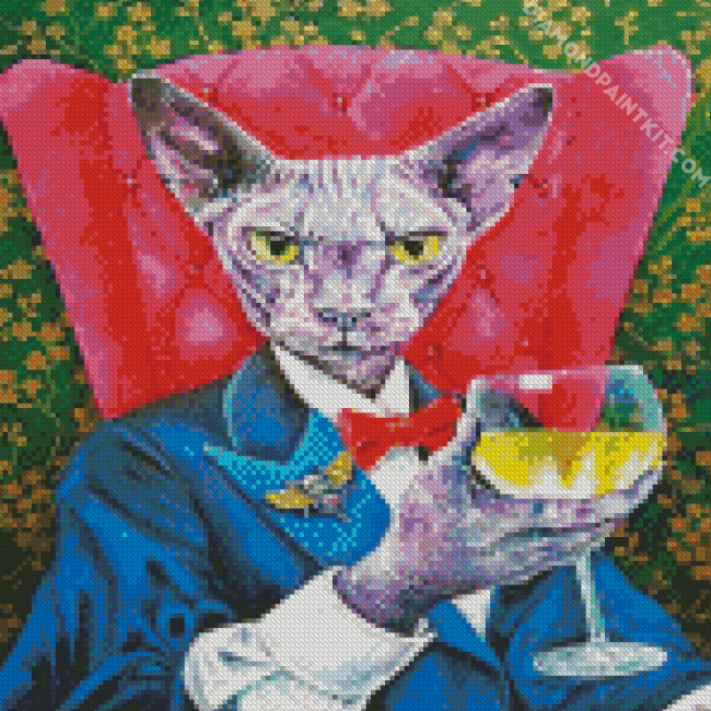 Aesthetic Sphynx diamond painting