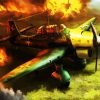 Aesthetic Stuka Plane diamond painting