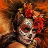 Aesthetic Sugar Skull Woman diamond painting