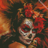 Aesthetic Sugar Skull Woman diamond painting